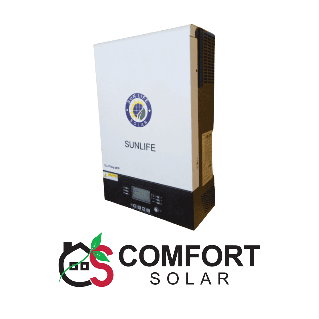 Sun Life solar inverter unit by Comfort Solar. Reliable solar power solution.