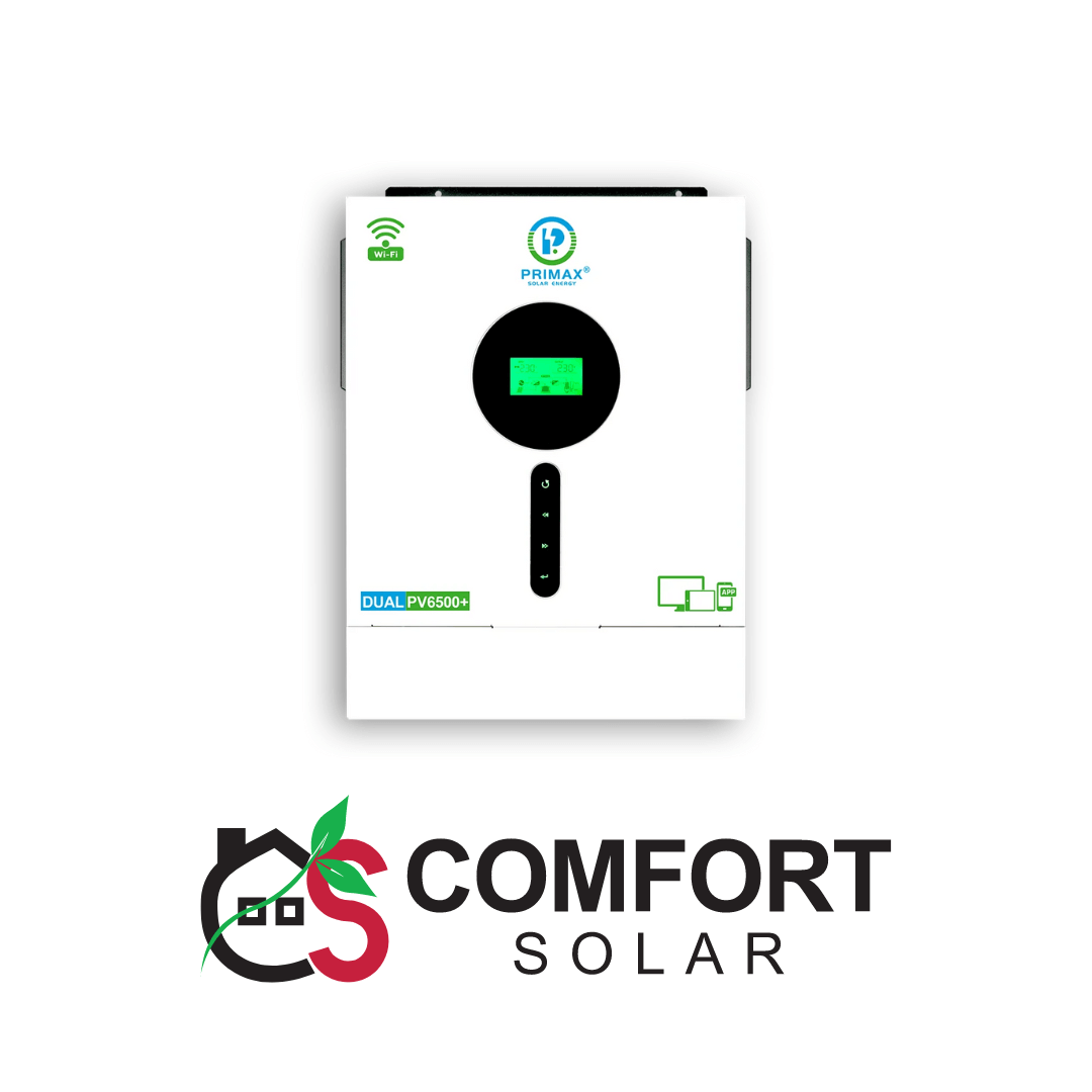 primax hybrid solar inverter – galaxy dual pv6500+ 5.6kw for efficient solar energy conversion