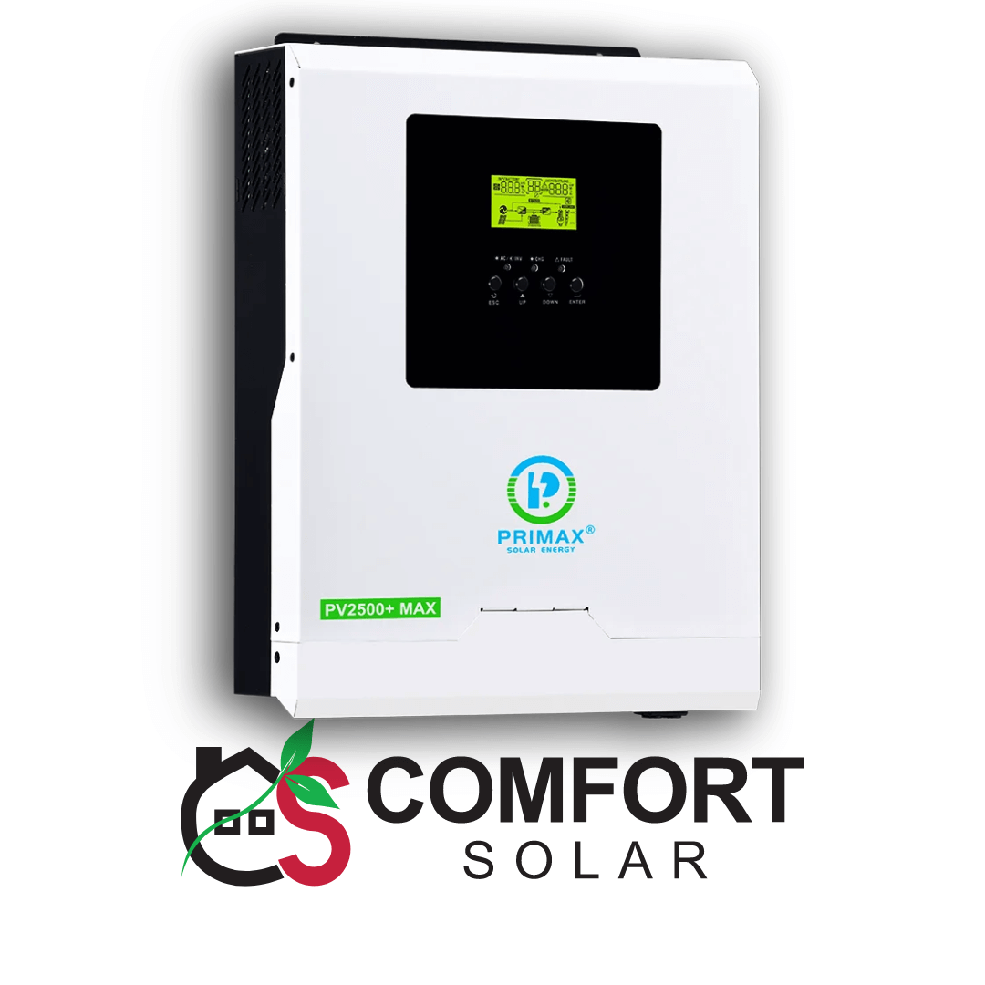 Primax galaxy pv2500+ max hybrid solar inverter for efficient solar energy conversion and reliable power backup.
