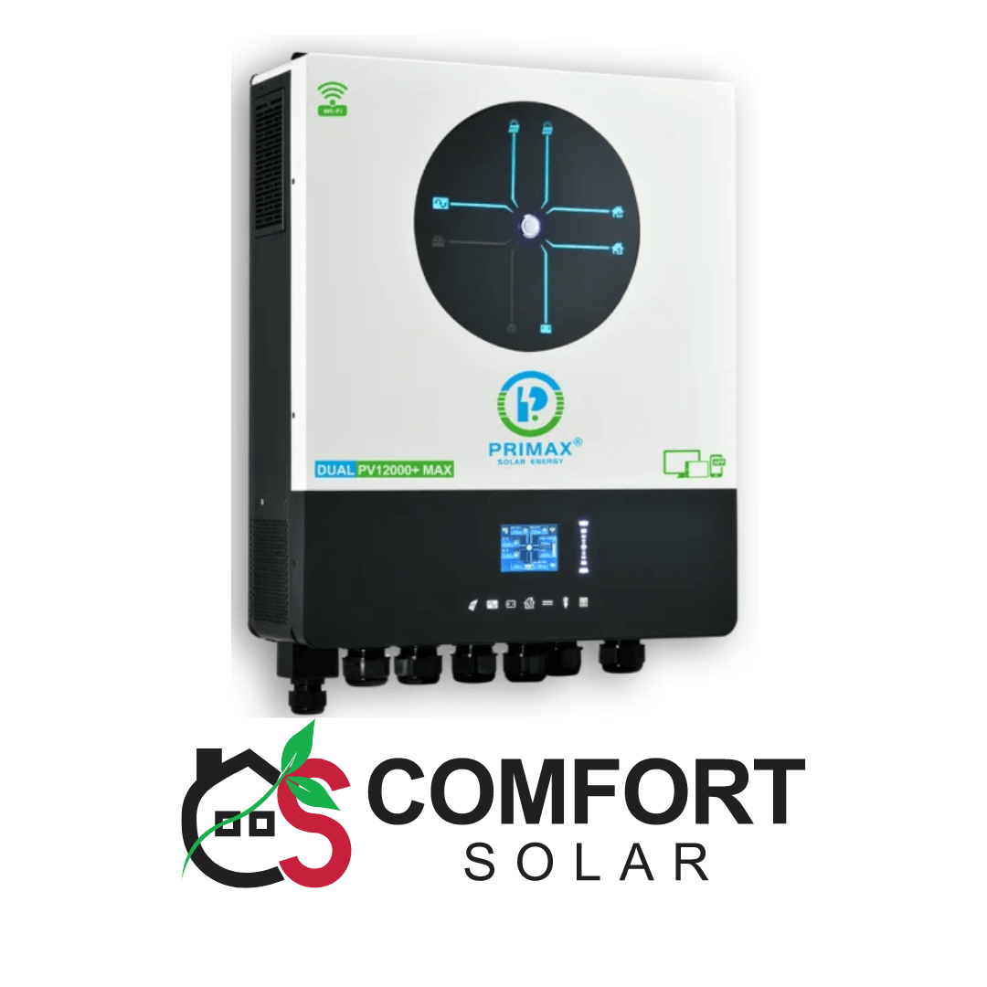 primax hybrid solar inverter – galaxy dual pv12000+ max: A high-performance solar energy solution with advanced features and robust design.