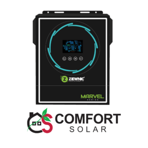 Ziewnic marvel 5g european pv 8500 (7 kva) inverter with digital display, part of Comfort Solar's offerings.