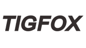 tigfox logo in bold, black lettering on a white background.