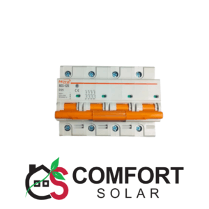 mora 4p ac circuit breaker: 400V, 125A, four-pole breaker for AC power systems, electrical protection device