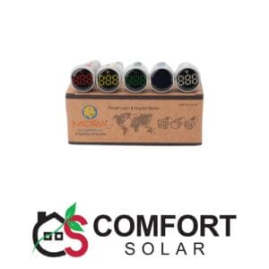 Mora bulgaria volt meter led: Box of panel light & digital meters with a voltage display in assorted colors.