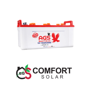 ags washi ws-230 (145g51) battery, a 12v 150ah power solution with robust 23-plate design